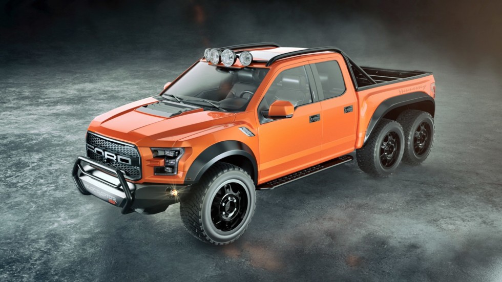 Ателье Hennessey рассекретило шестиколёсный пикап F-150 VelociRaptor