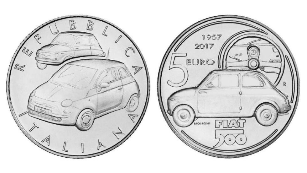 Fiat 500 попал на монету