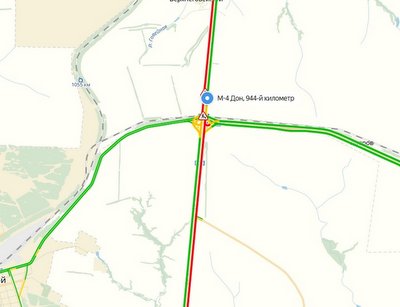 ГИБДД: Пробка на трассе М-4 Дон в Ростовской области держится не из-за обвала дороги