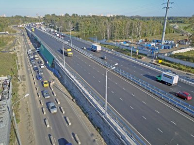 На трассе М-7 Волга в Балашихе в Подмосковье достроены эстакады: движение открыто 