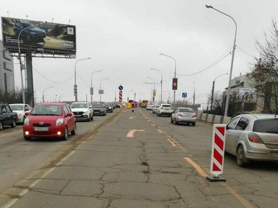 Тургеневский мост в Краснодаре частично перекрыли из-за ремонта