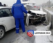 Водитель Toyota Mark II погиб в ДТП на мосту в Благовещенске