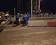 На правой половине Тургеневского моста в Краснодаре приступили к ремонту деформационных швов